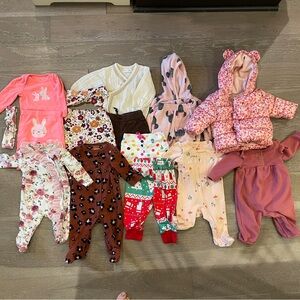 Assorted 3 Month Baby Girl Clothing Bundle